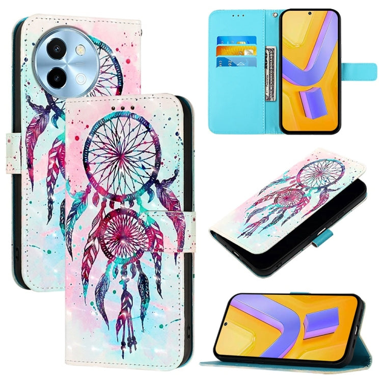 3D Painting Horizontal Flip Leather Phone Case, For vivo X100s, For vivo Y38, For vivo V30e Global, For vivo iQOO Z9x, For vivo iQOO Z9 / iQOO Z9 Turbo, For vivo Y03 Global