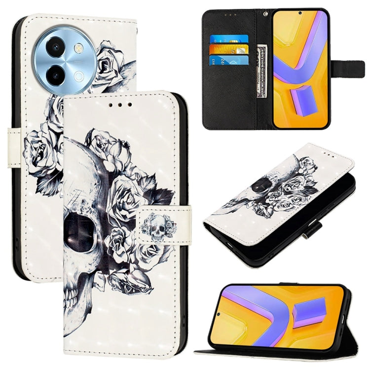 3D Painting Horizontal Flip Leather Phone Case, For vivo X100s, For vivo Y38, For vivo V30e Global, For vivo iQOO Z9x, For vivo iQOO Z9 / iQOO Z9 Turbo, For vivo Y03 Global