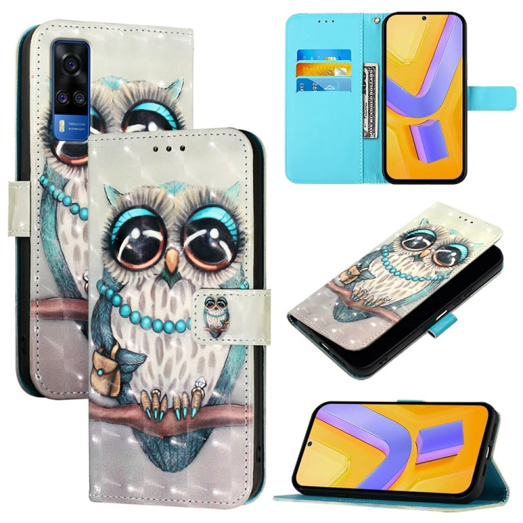 3D Painting Horizontal Flip Leather Phone Case, For vivo Y77 5G Global, For vivo S10e 5G / V23e 4G / 5G / Y75 4G, For vivo Y33s 4G Global / Y21 / Y21s / Y21t, For vivo Y76 5G, For vivo Y51 2020 India / Y51a 2021 / Y53s 4G                               ...