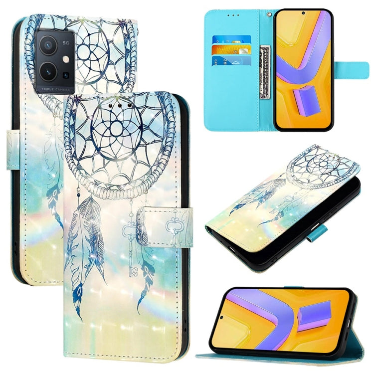 3D Painting Horizontal Flip Leather Phone Case, For vivo V27 Global / V27 Pro Global, For vivo V27e 4G Global / T2 4G Global, For vivo Y02s / Y16 / Y35 5G, For vivo Y72 5G / iQOO Z3 5G / Y52 5G, For vivo Y35 4G / Y22 / Y22s / Y77 Global                ...