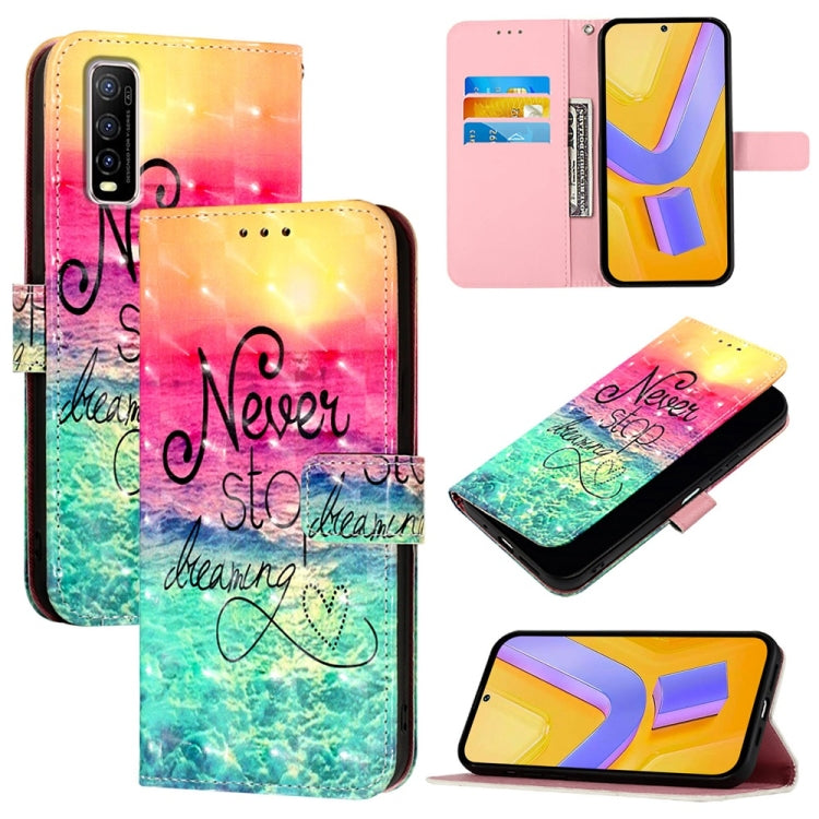 3D Painting Horizontal Flip Leather Phone Case, For vivo Y20 / Y20a / Y20g / Y20i / Y20s, For vivo Y70S, For vivo Y30 4G Global, For vivo Y19 / U3 / Y5s / Z5i / U20, For vivo Y17 / Y15 / Y12 / Y11, For vivo Y27 4G Global