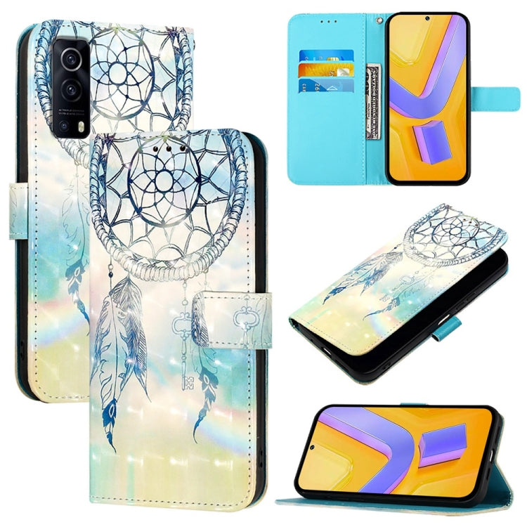 3D Painting Horizontal Flip Leather Phone Case, For vivo V27 Global / V27 Pro Global, For vivo V27e 4G Global / T2 4G Global, For vivo Y02s / Y16 / Y35 5G, For vivo Y72 5G / iQOO Z3 5G / Y52 5G, For vivo Y35 4G / Y22 / Y22s / Y77 Global                ...