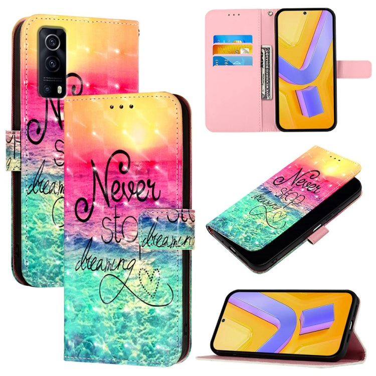 3D Painting Horizontal Flip Leather Phone Case, For vivo V27 Global / V27 Pro Global, For vivo V27e 4G Global / T2 4G Global, For vivo Y02s / Y16 / Y35 5G, For vivo Y72 5G / iQOO Z3 5G / Y52 5G, For vivo Y35 4G / Y22 / Y22s / Y77 Global                ...