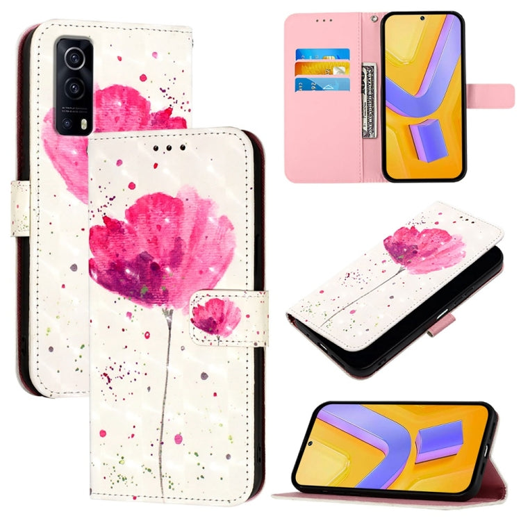 3D Painting Horizontal Flip Leather Phone Case, For vivo V27 Global / V27 Pro Global, For vivo V27e 4G Global / T2 4G Global, For vivo Y02s / Y16 / Y35 5G, For vivo Y72 5G / iQOO Z3 5G / Y52 5G, For vivo Y35 4G / Y22 / Y22s / Y77 Global                ...