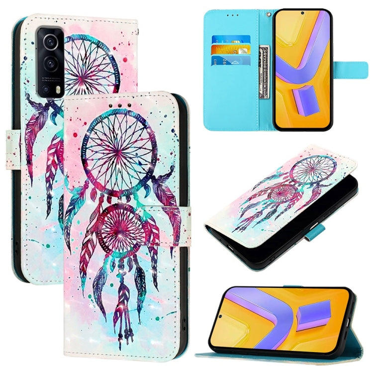 3D Painting Horizontal Flip Leather Phone Case, For vivo V27 Global / V27 Pro Global, For vivo V27e 4G Global / T2 4G Global, For vivo Y02s / Y16 / Y35 5G, For vivo Y72 5G / iQOO Z3 5G / Y52 5G, For vivo Y35 4G / Y22 / Y22s / Y77 Global                ...