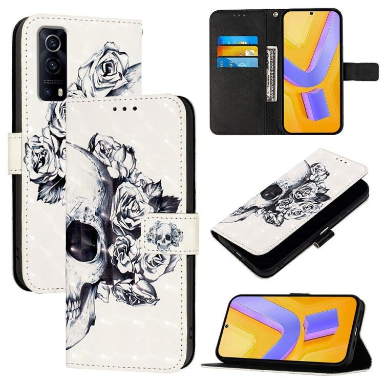 3D Painting Horizontal Flip Leather Phone Case, For vivo V27 Global / V27 Pro Global, For vivo V27e 4G Global / T2 4G Global, For vivo Y02s / Y16 / Y35 5G, For vivo Y72 5G / iQOO Z3 5G / Y52 5G, For vivo Y35 4G / Y22 / Y22s / Y77 Global                ...