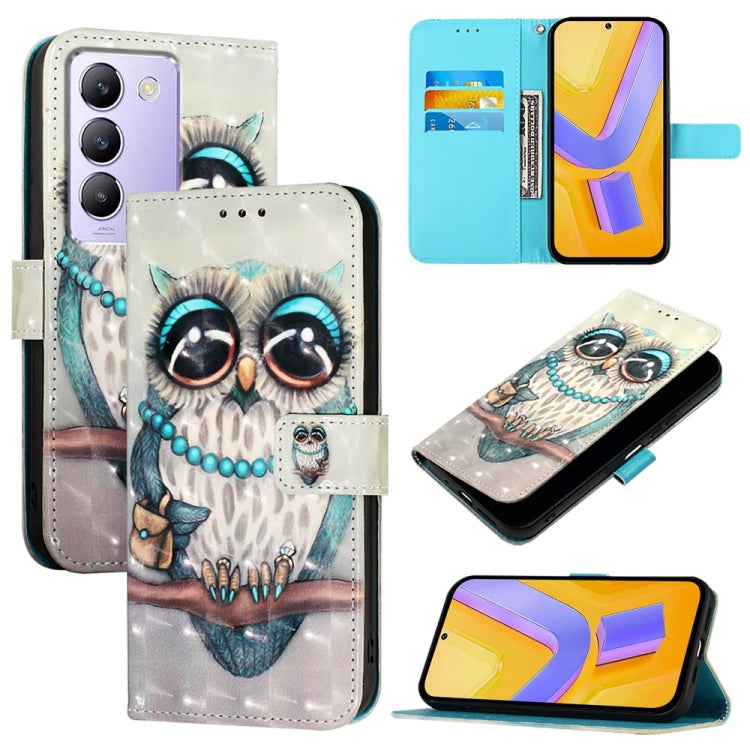 3D Painting Horizontal Flip Leather Phone Case, For vivo Y100 5G IDN / Y200e 5G Global, For vivo V30 5G Global / V30 Pro 5G Global, For vivo V29e / Y200 / V30 Lite 5G Global, For vivo X100 Pro, For vivo X100, For vivo Y36 4G / 5G Global / Y36 4G India