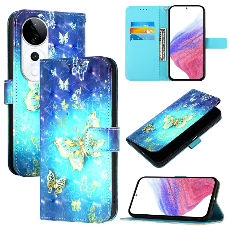 3D Painting Horizontal Flip Leather Phone Case, For vivo V40e 5G India, For vivo Y300 Pro, For vivo iQOO Z9s Pro 5G India, For vivo S19 Pro, For vivo S19, For vivo Y28 4G