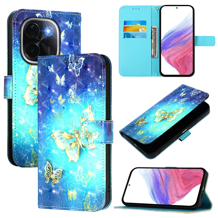 3D Painting Horizontal Flip Leather Phone Case, For vivo V40e 5G India, For vivo Y300 Pro, For vivo iQOO Z9s Pro 5G India, For vivo S19 Pro, For vivo S19, For vivo Y28 4G