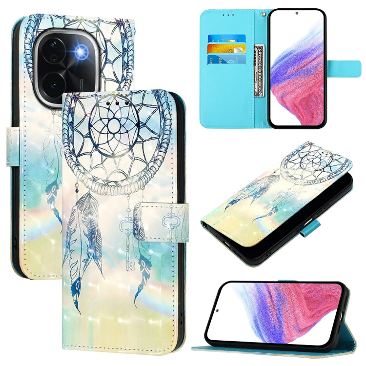 3D Painting Horizontal Flip Leather Phone Case, For vivo V40e 5G India, For vivo Y300 Pro, For vivo iQOO Z9s Pro 5G India, For vivo S19 Pro, For vivo S19, For vivo Y28 4G