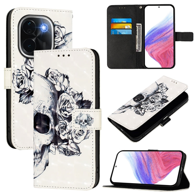 3D Painting Horizontal Flip Leather Phone Case, For vivo V40e 5G India, For vivo Y300 Pro, For vivo iQOO Z9s Pro 5G India, For vivo S19 Pro, For vivo S19, For vivo Y28 4G