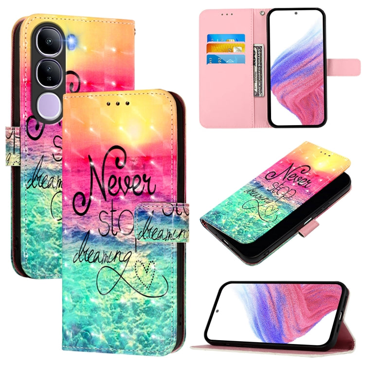 3D Painting Horizontal Flip Leather Phone Case, For vivo X300, For vivo S30 Pro mini, For vivo S30, For vivo S20, For vivo S20 Pro, For vivo V40 Lite 5G IDN