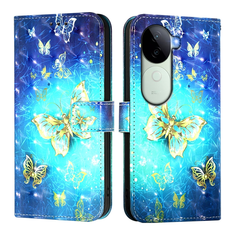 3D Painting Horizontal Flip Leather Phone Case, For vivo V40e 5G India, For vivo Y300 Pro, For vivo iQOO Z9s Pro 5G India, For vivo S19 Pro, For vivo S19, For vivo Y28 4G