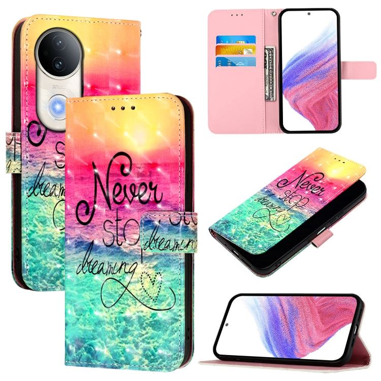 3D Painting Horizontal Flip Leather Phone Case, For vivo X300, For vivo S30 Pro mini, For vivo S30, For vivo S20, For vivo S20 Pro, For vivo V40 Lite 5G IDN
