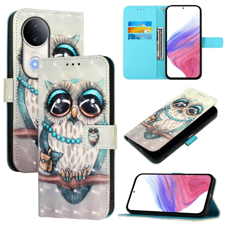 3D Painting Horizontal Flip Leather Phone Case, For vivo X300, For vivo S30 Pro mini, For vivo S30, For vivo S20, For vivo S20 Pro, For vivo V40 Lite 5G IDN