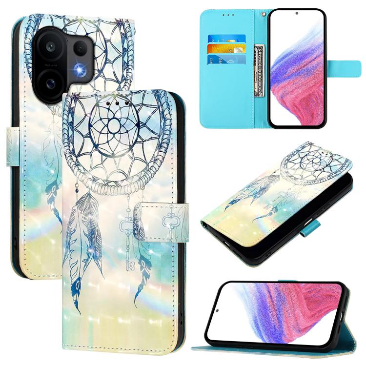 3D Painting Horizontal Flip Leather Phone Case, For vivo X300, For vivo S30 Pro mini, For vivo S30, For vivo S20, For vivo S20 Pro, For vivo V40 Lite 5G IDN