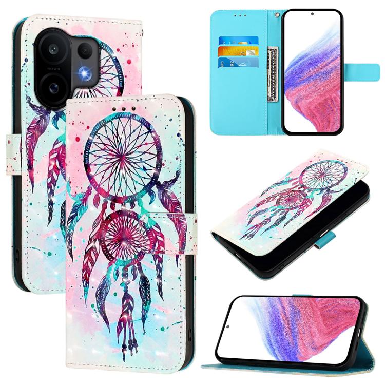 3D Painting Horizontal Flip Leather Phone Case, For vivo X300, For vivo S30 Pro mini, For vivo S30, For vivo S20, For vivo S20 Pro, For vivo V40 Lite 5G IDN
