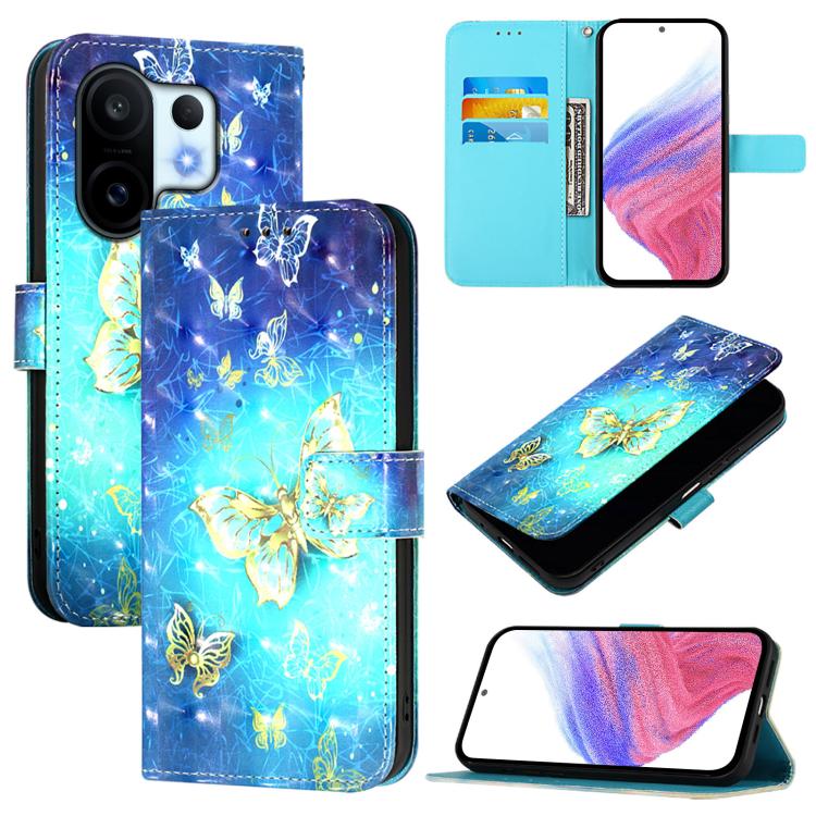 3D Painting Horizontal Flip Leather Phone Case, For vivo X300, For vivo S30 Pro mini, For vivo S30, For vivo S20, For vivo S20 Pro, For vivo V40 Lite 5G IDN