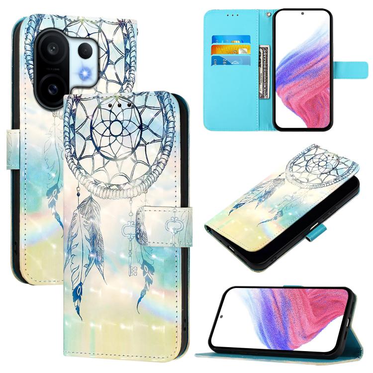 3D Painting Horizontal Flip Leather Phone Case, For vivo X300, For vivo S30 Pro mini, For vivo S30, For vivo S20, For vivo S20 Pro, For vivo V40 Lite 5G IDN