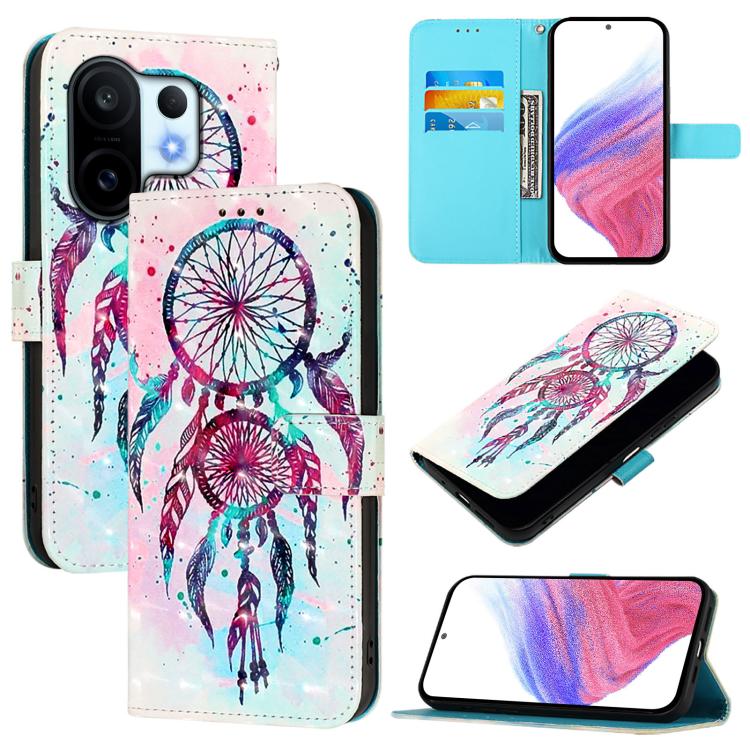 3D Painting Horizontal Flip Leather Phone Case, For vivo X300, For vivo S30 Pro mini, For vivo S30, For vivo S20, For vivo S20 Pro, For vivo V40 Lite 5G IDN