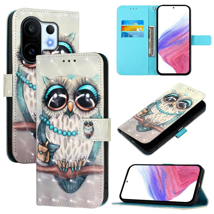 3D Painting Horizontal Flip Leather Phone Case, For vivo X300, For vivo S30 Pro mini, For vivo S30, For vivo S20, For vivo S20 Pro, For vivo V40 Lite 5G IDN