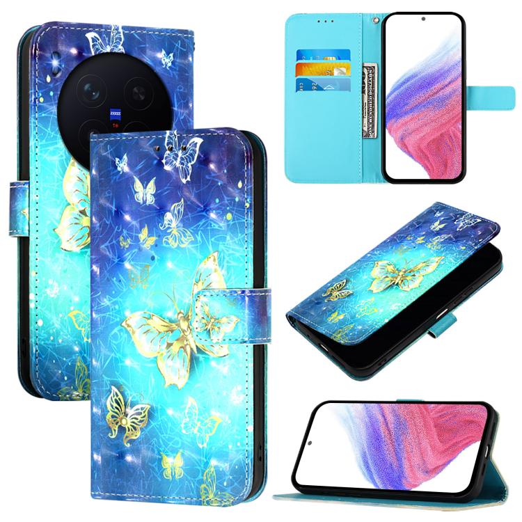 3D Painting Horizontal Flip Leather Phone Case, For vivo X300, For vivo S30 Pro mini, For vivo S30, For vivo S20, For vivo S20 Pro, For vivo V40 Lite 5G IDN