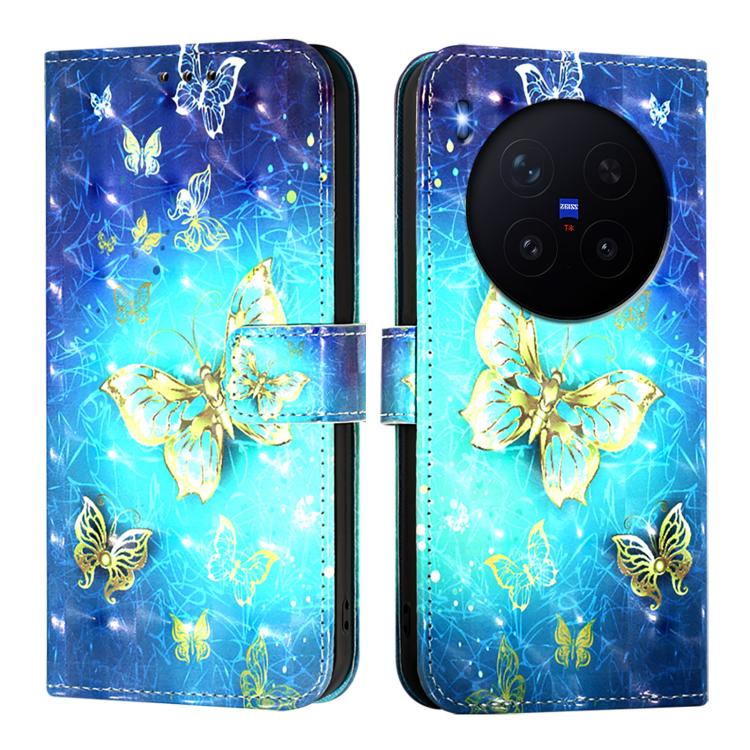3D Painting Horizontal Flip Leather Phone Case, For vivo X300, For vivo S30 Pro mini, For vivo S30, For vivo S20, For vivo S20 Pro, For vivo V40 Lite 5G IDN