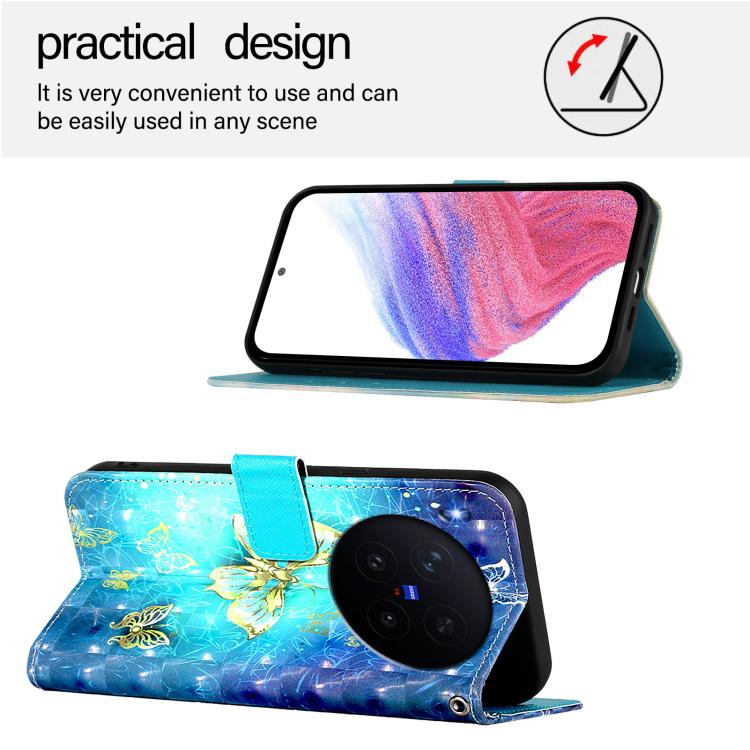 3D Painting Horizontal Flip Leather Phone Case, For vivo X300, For vivo S30 Pro mini, For vivo S30, For vivo S20, For vivo S20 Pro, For vivo V40 Lite 5G IDN