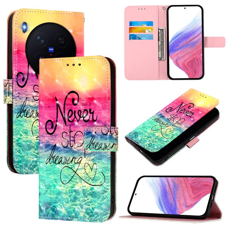 3D Painting Horizontal Flip Leather Phone Case, For vivo X300 FE 5G Russia / Zeiss, For vivo X300s 5G, For vivo Y21 5G 2026 / Y05 4G, For vivo V70 FE 5G, For vivo X300 Ultra 5G, For vivo X300 Pro