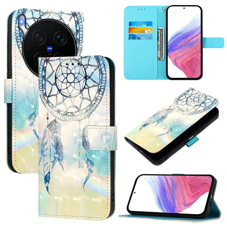 3D Painting Horizontal Flip Leather Phone Case, For vivo X300 FE 5G Russia / Zeiss, For vivo X300s 5G, For vivo Y21 5G 2026 / Y05 4G, For vivo V70 FE 5G, For vivo X300 Ultra 5G, For vivo X300 Pro