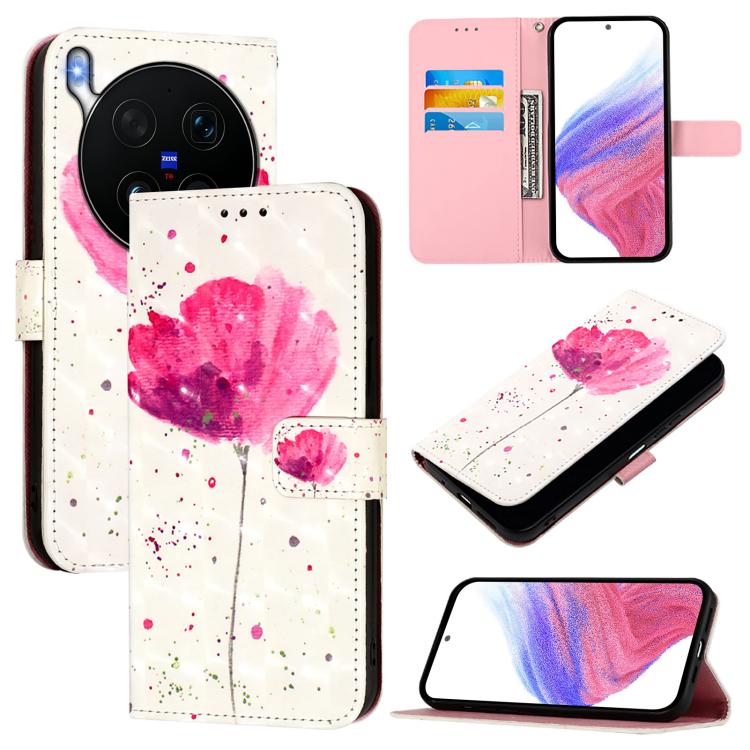 3D Painting Horizontal Flip Leather Phone Case, For vivo X300 FE 5G Russia / Zeiss, For vivo X300s 5G, For vivo Y21 5G 2026 / Y05 4G, For vivo V70 FE 5G, For vivo X300 Ultra 5G, For vivo X300 Pro
