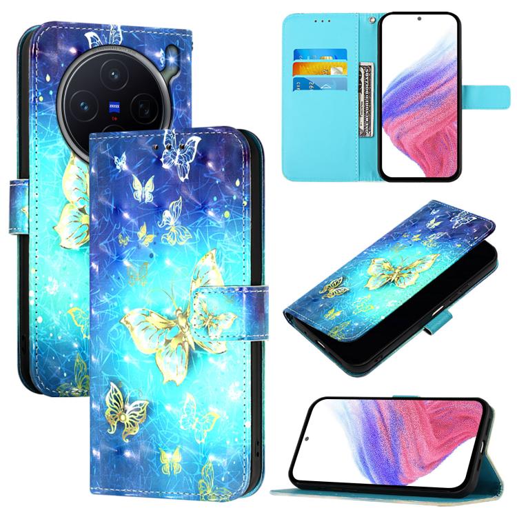 3D Painting Horizontal Flip Leather Phone Case, For vivo X300 FE 5G Russia / Zeiss, For vivo X300s 5G, For vivo Y21 5G 2026 / Y05 4G, For vivo V70 FE 5G, For vivo X300 Ultra 5G, For vivo X300 Pro