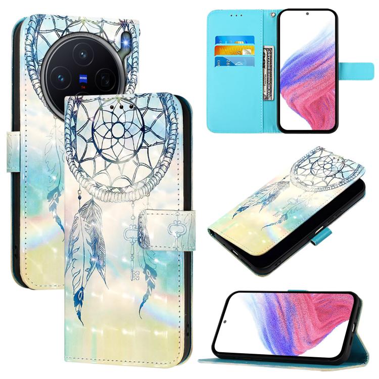 3D Painting Horizontal Flip Leather Phone Case, For vivo X300 FE 5G Russia / Zeiss, For vivo X300s 5G, For vivo Y21 5G 2026 / Y05 4G, For vivo V70 FE 5G, For vivo X300 Ultra 5G, For vivo X300 Pro