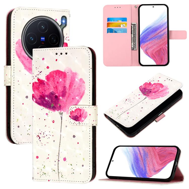 3D Painting Horizontal Flip Leather Phone Case, For vivo X300 FE 5G Russia / Zeiss, For vivo X300s 5G, For vivo Y21 5G 2026 / Y05 4G, For vivo V70 FE 5G, For vivo X300 Ultra 5G, For vivo X300 Pro