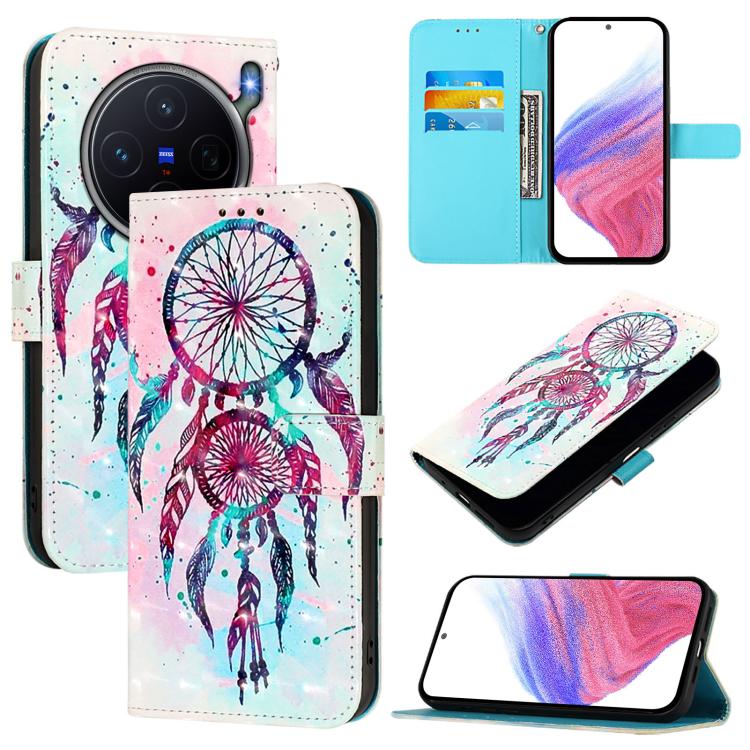 3D Painting Horizontal Flip Leather Phone Case, For vivo X300 FE 5G Russia / Zeiss, For vivo X300s 5G, For vivo Y21 5G 2026 / Y05 4G, For vivo V70 FE 5G, For vivo X300 Ultra 5G, For vivo X300 Pro