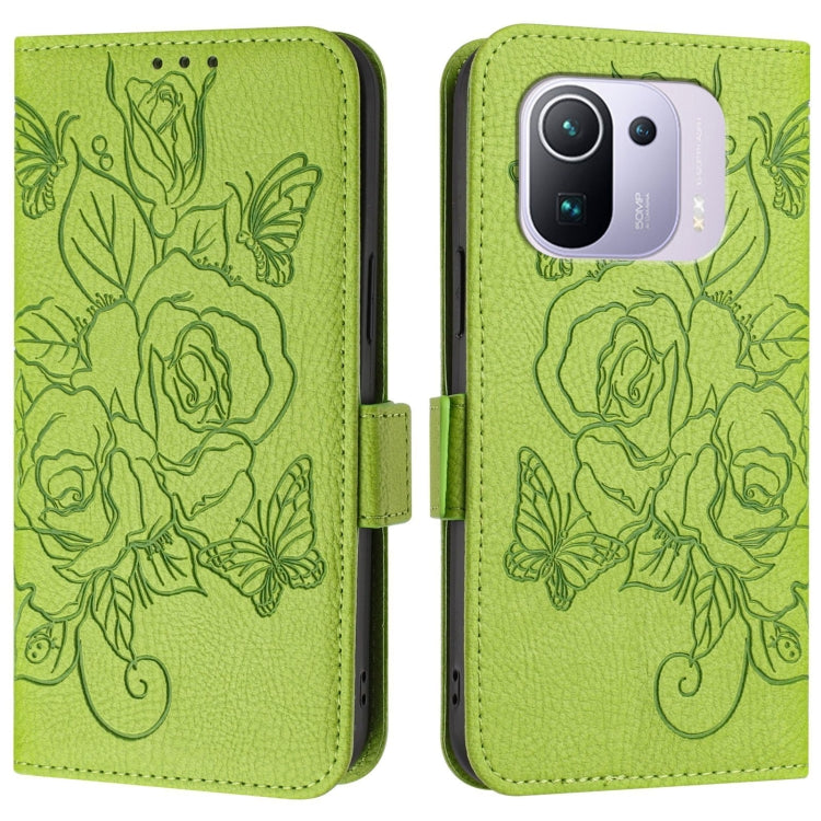 Embossed Rose RFID Anti-theft Leather Phone Case, For Xiaomi Mi 11 Pro, For Xiaomi Mi 11, For Xiaomi Mi 10T Lite 5G, For Xiaomi Mi 10 Lite, For Xiaomi Mi CC9 / Mi 9 Lite, For Xiaomi Mi CC9e / Mi A3