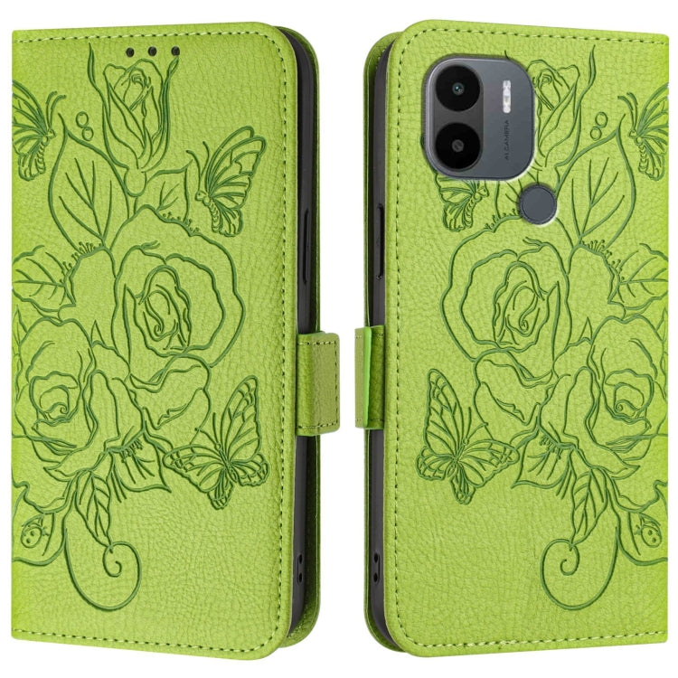 Embossed Rose RFID Anti-theft Leather Phone Case, For Redmi A2+ / Xiaomi Poco C51, For Redmi A1+ 4G / Xiaomi Poco C50 4G, For Redmi Note 11 Pro 5G / 4G / Global, For Redmi Note 11 Pro+ 5G / 12 Pro 4G Global, For Redmi Note 12 4G Global                 ...