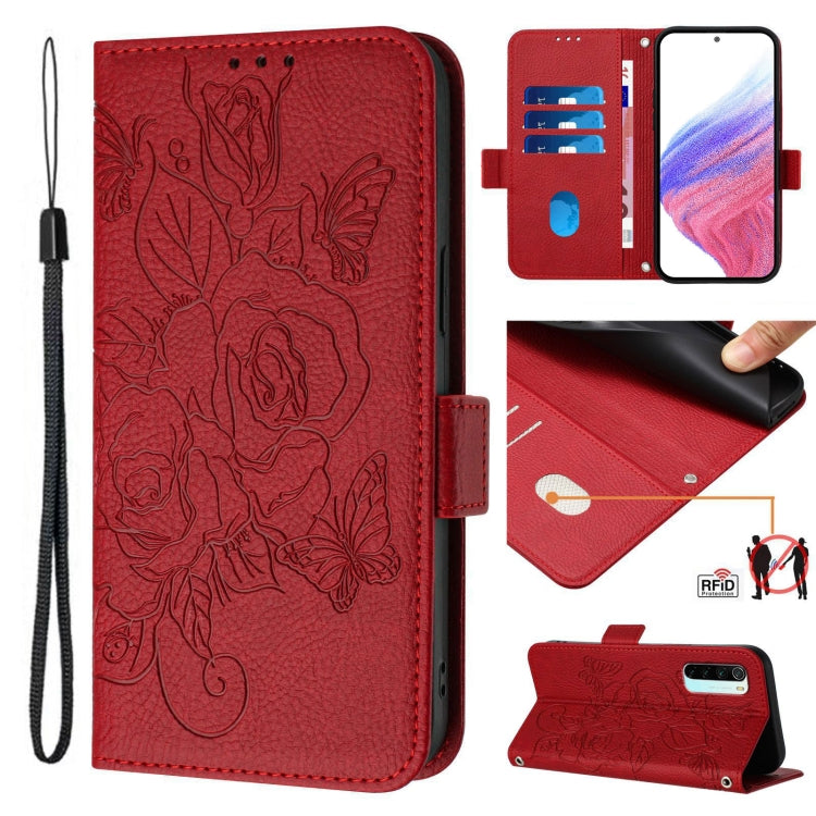 Embossed Rose RFID Anti-theft Leather Phone Case, For Redmi 10X 4G / Note 9 4G Global, For Redmi K30s / Xiaomi Mi 10T / 10T Pro, For Redmi 8, For Redmi Note 8, For Redmi Note 8 Pro, For Redmi Note 7 / 7 Pro / 7S, For Redmi 7