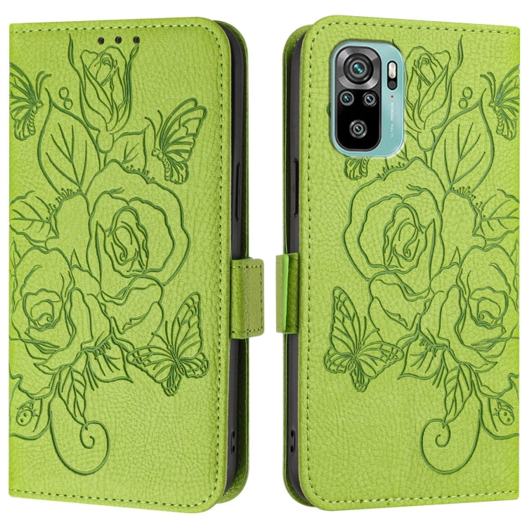 Embossed Rose RFID Anti-theft Leather Phone Case, For Redmi Note 10 4G / Note 10S 4G, For Redmi Note 11 Pro+ 5G European, For Redmi 10C / Xiaomi Poco C40, For Redmi Note 11S 5G / Xiaomi Poco M4 Pro 5G, For Redmi 10A / 9C                                ...