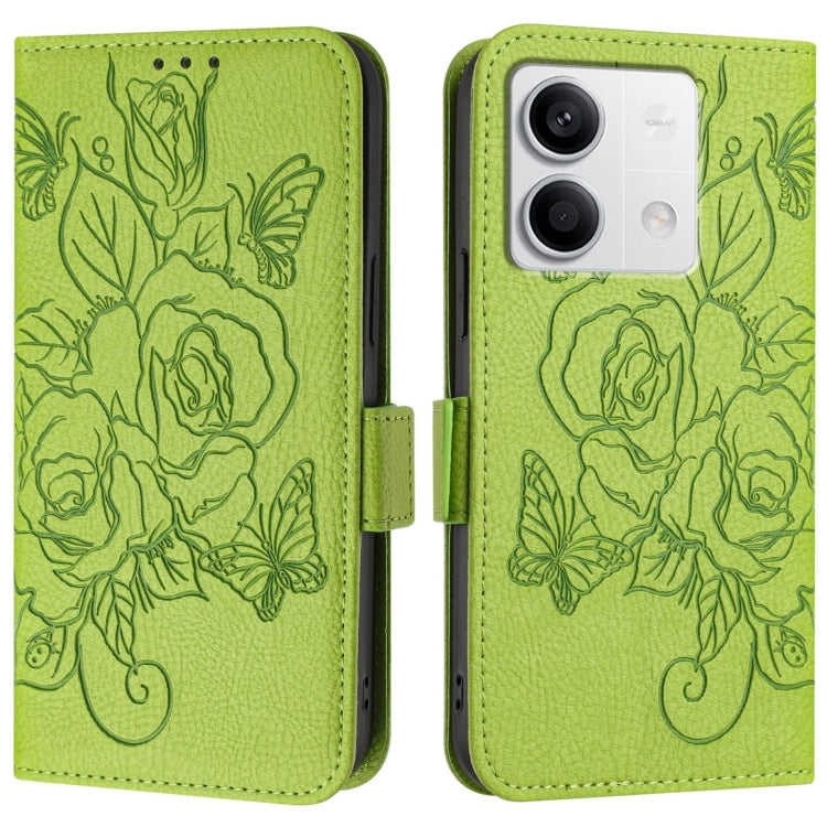Embossed Rose RFID Anti-theft Leather Phone Case, For Redmi Note 13 5G Global, For Redmi Note 13 Pro+ 5G Global, For Redmi K60 Ultra / Xiaomi 13T / 13T Pro, For Redmi 12 5G / 4G Global / Note 12R, For Redmi Note 11T Pro+ / Note 12T Pro / K50i          ...