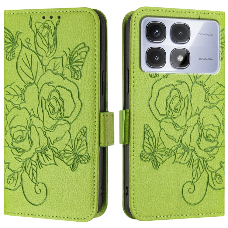 Embossed Rose RFID Anti-theft Leather Phone Case, For Redmi K70 Ultra 5G Global, For Redmi 13 4G / Note 13R, For Redmi A3 / Xiaomi Poco C61 4G Global, For Redmi Note 13 Pro 4G Global, For Redmi 13C 4G Global / Xiaomi Poco C65, For Redmi Note 13 4G Glob...