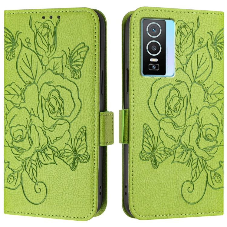 Embossed Rose RFID Anti-theft Leather Phone Case, For vivo Y76 5G, For vivo Y51 2020 India / Y51a 2021 / Y53s 4G, For vivo iQOO U1x / Y20a / Y20G, For vivo Y20 / Y20i / Y20s / Y11s / Y12s, For vivo Y52s / iQOO U3 / Y31s 5G, For vivo Y70s               ...