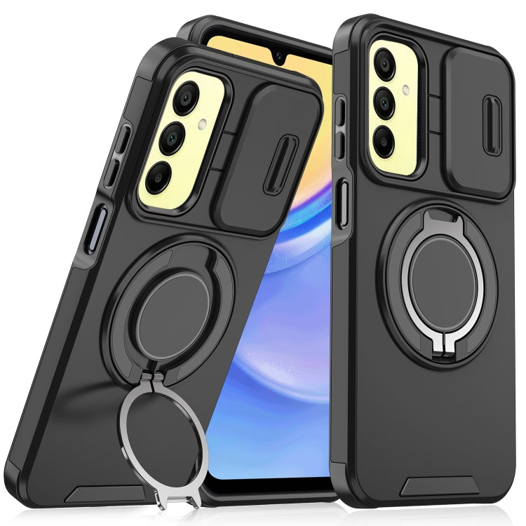 Sliding Camshield Ring Holder Phone Case, For Samsung Galaxy A55 5G, For Samsung Galaxy A35 5G, For Samsung Galaxy A15, For Samsung Galaxy A25 5G Global, For Samsung Galaxy A23 5G, For Samsung Galaxy A14 4G / 5G, For Samsung Galaxy A54 5G              ...