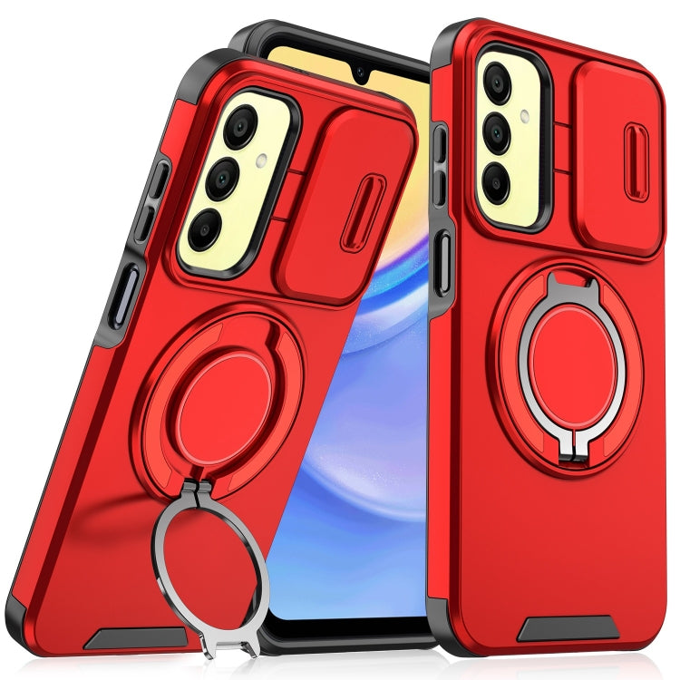 Sliding Camshield Ring Holder Phone Case, For Samsung Galaxy A55 5G, For Samsung Galaxy A35 5G, For Samsung Galaxy A15, For Samsung Galaxy A25 5G Global, For Samsung Galaxy A23 5G, For Samsung Galaxy A14 4G / 5G, For Samsung Galaxy A54 5G              ...