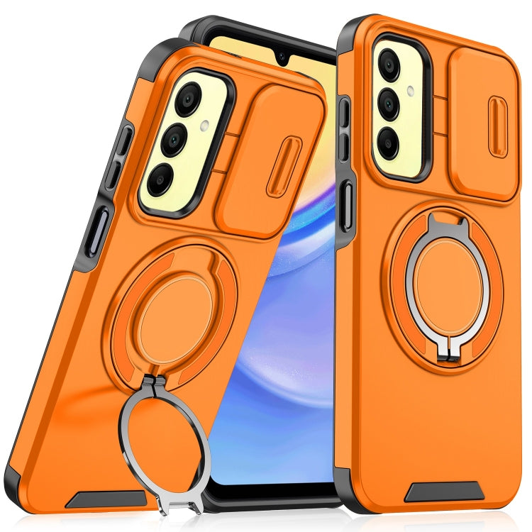 Sliding Camshield Ring Holder Phone Case, For Samsung Galaxy A55 5G, For Samsung Galaxy A35 5G, For Samsung Galaxy A15, For Samsung Galaxy A25 5G Global, For Samsung Galaxy A23 5G, For Samsung Galaxy A14 4G / 5G, For Samsung Galaxy A54 5G              ...