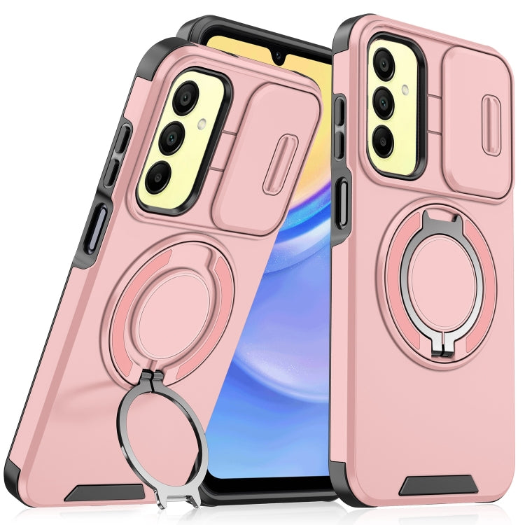 Sliding Camshield Ring Holder Phone Case, For Samsung Galaxy A55 5G, For Samsung Galaxy A35 5G, For Samsung Galaxy A15, For Samsung Galaxy A25 5G Global, For Samsung Galaxy A23 5G, For Samsung Galaxy A14 4G / 5G, For Samsung Galaxy A54 5G              ...