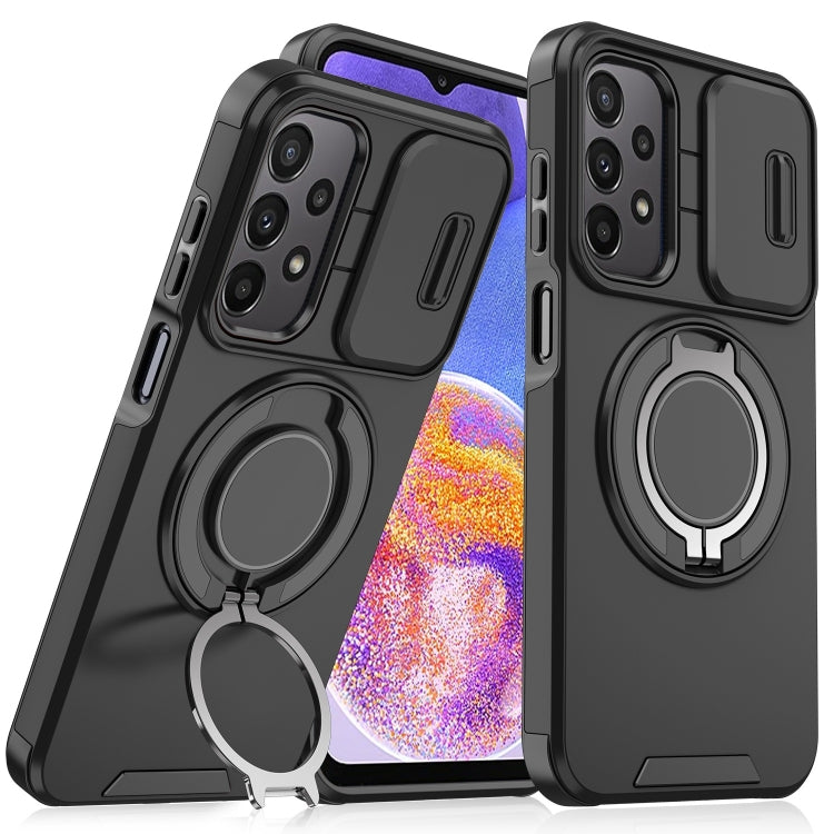 Sliding Camshield Ring Holder Phone Case, For Samsung Galaxy A55 5G, For Samsung Galaxy A35 5G, For Samsung Galaxy A15, For Samsung Galaxy A25 5G Global, For Samsung Galaxy A23 5G, For Samsung Galaxy A14 4G / 5G, For Samsung Galaxy A54 5G              ...