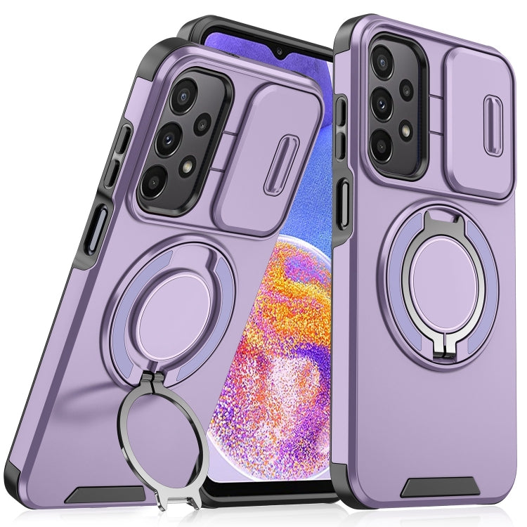 Sliding Camshield Ring Holder Phone Case, For Samsung Galaxy A55 5G, For Samsung Galaxy A35 5G, For Samsung Galaxy A15, For Samsung Galaxy A25 5G Global, For Samsung Galaxy A23 5G, For Samsung Galaxy A14 4G / 5G, For Samsung Galaxy A54 5G              ...