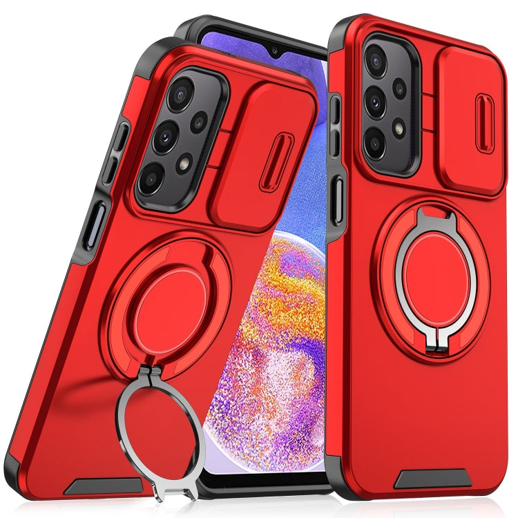 Sliding Camshield Ring Holder Phone Case, For Samsung Galaxy A55 5G, For Samsung Galaxy A35 5G, For Samsung Galaxy A15, For Samsung Galaxy A25 5G Global, For Samsung Galaxy A23 5G, For Samsung Galaxy A14 4G / 5G, For Samsung Galaxy A54 5G              ...