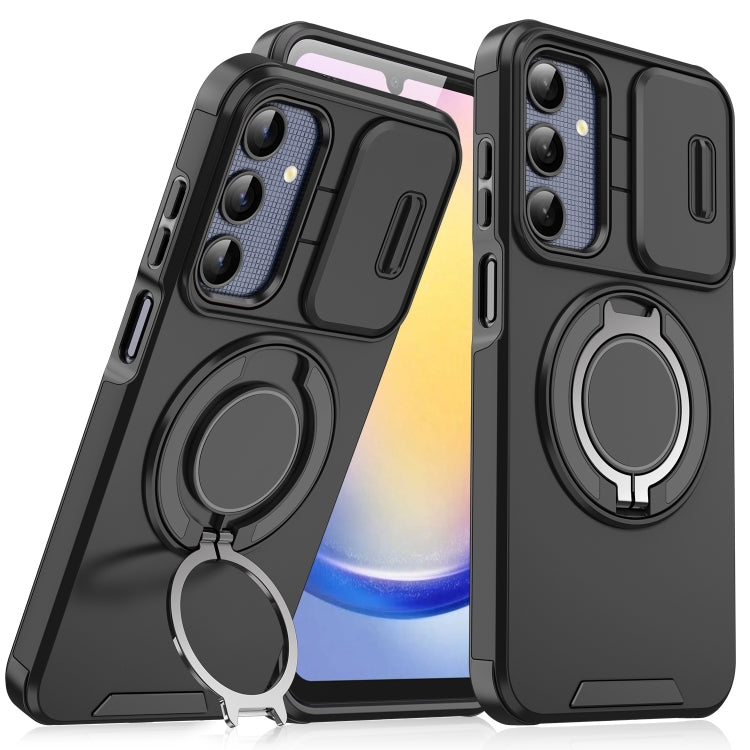 Sliding Camshield Ring Holder Phone Case, For Samsung Galaxy A55 5G, For Samsung Galaxy A35 5G, For Samsung Galaxy A15, For Samsung Galaxy A25 5G Global, For Samsung Galaxy A23 5G, For Samsung Galaxy A14 4G / 5G, For Samsung Galaxy A54 5G              ...